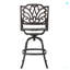 Tabouret pivotant en fonte d'aluminium