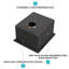 Évier de cuisine noir en acier inoxydable - cuve de cuisine encastrée à simple cuve en acier inoxydable de calibre 16 de 10 po x 17 po x 10 po de profondeur Gunmetal