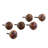 NOVICA Handmade Rustic Beauty Ceramic Knobs (Set Of 6)