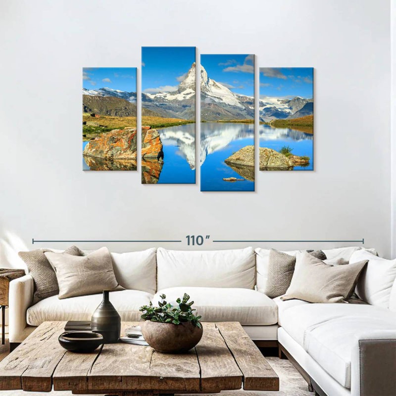 Matterhorn Mountain Scene, 48" H x 75" W
