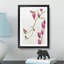 Pink Floral Flowers - Framed Print-56862975-56862976