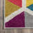 Sesto Geometric Power Loom Performance Pink/Yellow/Blue/Black Rug-2081580243