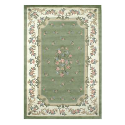 Wool Floral Indoor Rug