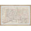 Red Outline Connecticut - Reproduction d'art graphique sur papier encadré-1046424595