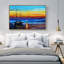 Océan côtier au coucher du soleil, impressions sur toile pour salon, chambre à coucher, décor M17-104074395-104074396