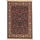 Hand-Knotted High-Quality Navy Area Rug