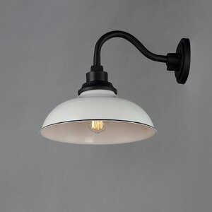 Collina Black 1-Bulb 11.25"H Outdoor Barn Light