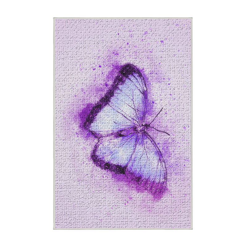 Tapis mauve Butterfly, Rectangle 2 pi x 3 pi