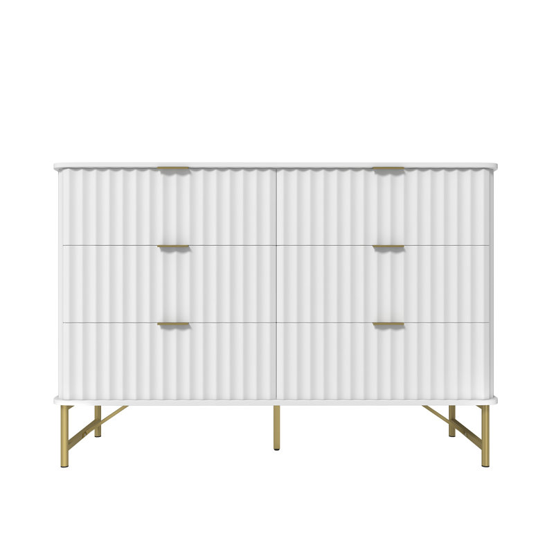 Barberton 6 - Drawer Accent Chest, White