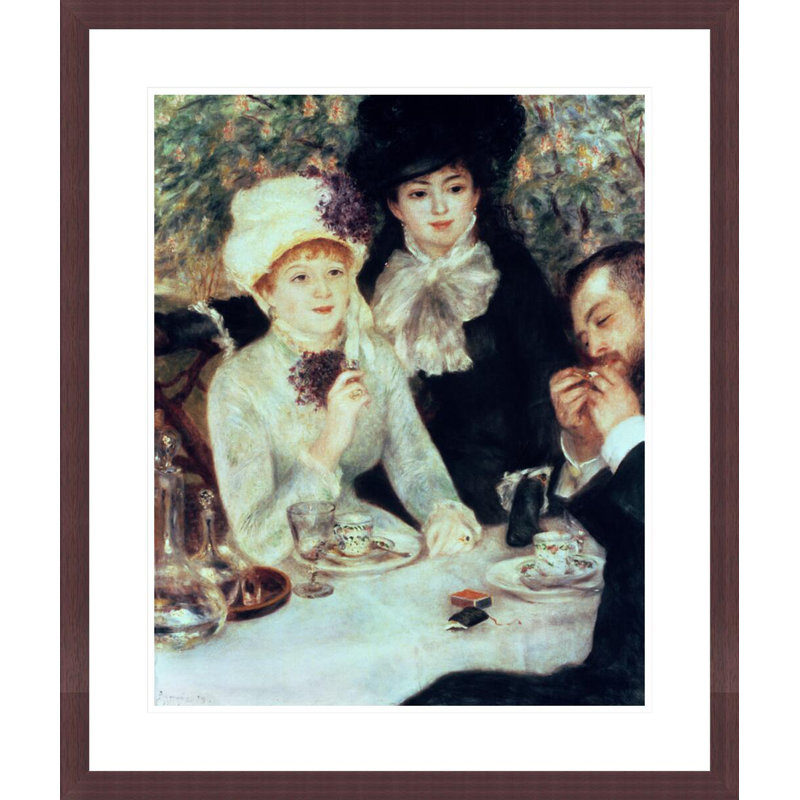 «The End of Luncheon» par Pierre-Auguste Renoir, impression giclée encadrée, H 27,7 po x l 23,5 po