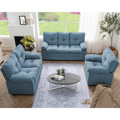 3 Piece Modern Living Room Sets
