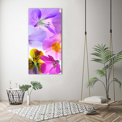 Colourful Flowers - Wrapped Canvas Art Prints