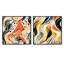 Conolyn - Ensemble de 2 collages carrés abstraits-102162127-102162129