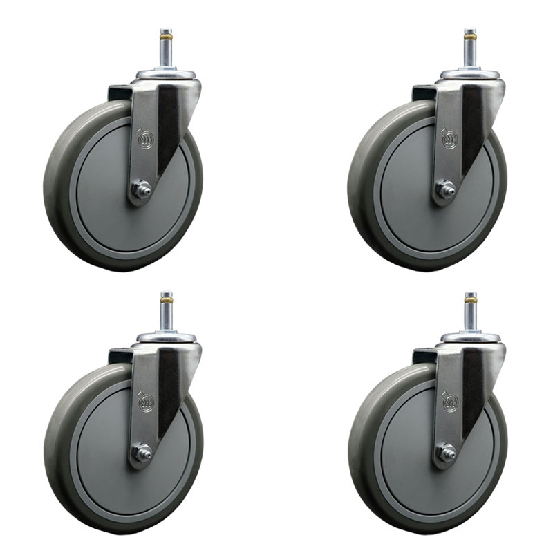 Polyurethane Swivel Grip Ring Stem Caster