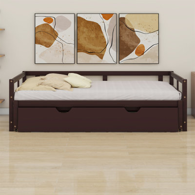Extending Daybed With Trundle,Wooden Daybed With Trundle