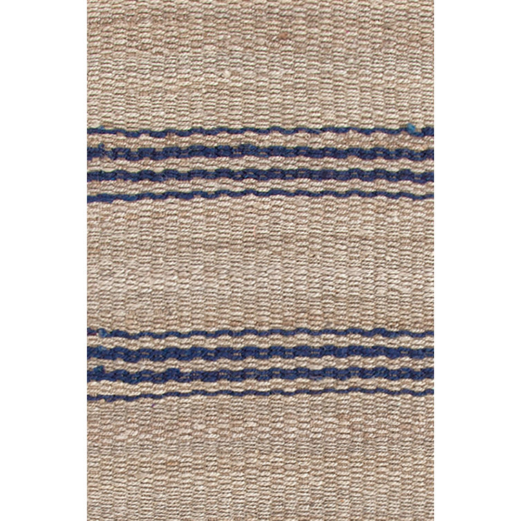 Jute Ticking Indigo Handwoven Rug