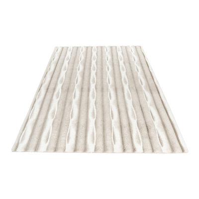 Waves Striped Hand Tufted Dhurrie Area Rug