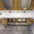 Marceia 83.4'' Double Bathroom Vanity with Acrylic Top-794744126