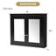Armoire de toilette murale 36 pouces avec tablettes réglables et portes doubles pour un rangement moderne-1225335175