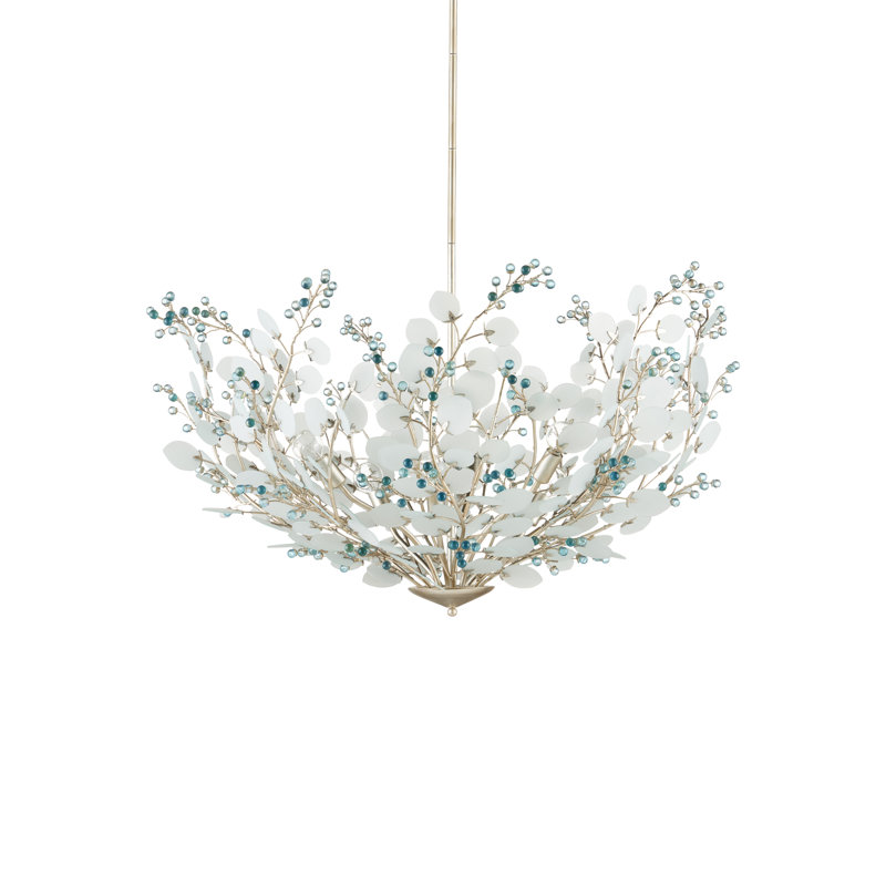 6 - Light Glass LED Chandelier