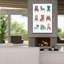  «Mod Chair Chart» par Courtney Prahl, art mural sur toile, 40 po x 60 po