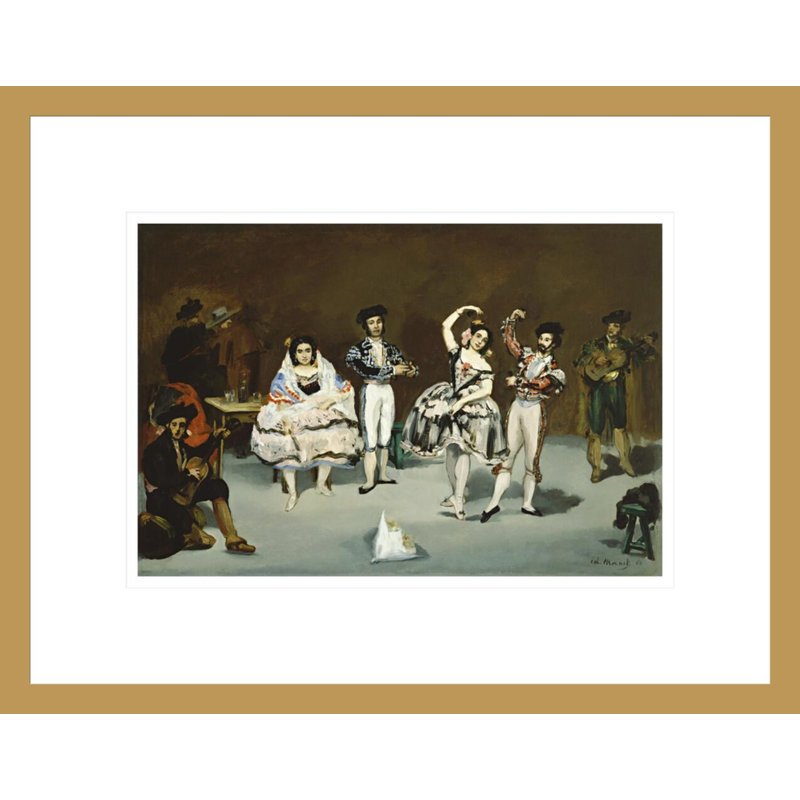 «Ballet espagnol» par Edward Manet, impression giclée sur cadre, H 13,15 po x l 16,75 po