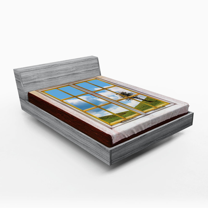 Microfiber Patterned Fitted Sheet, Full Fitted Sheet