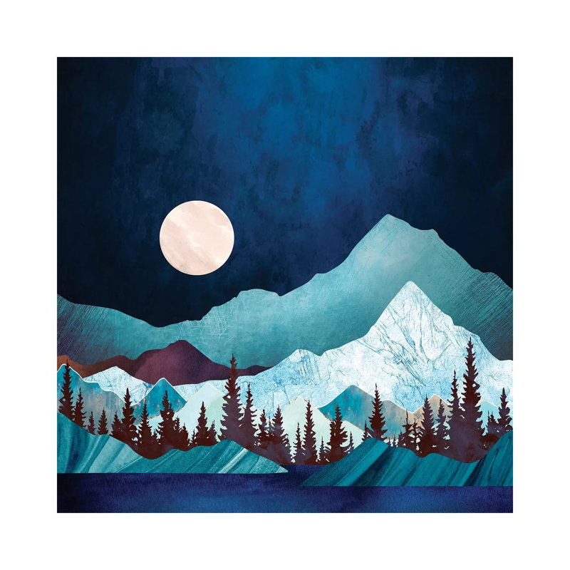 Moon Bay - imprimé, Toile tendue, H 12 po x l 12 po x P 0,75 po