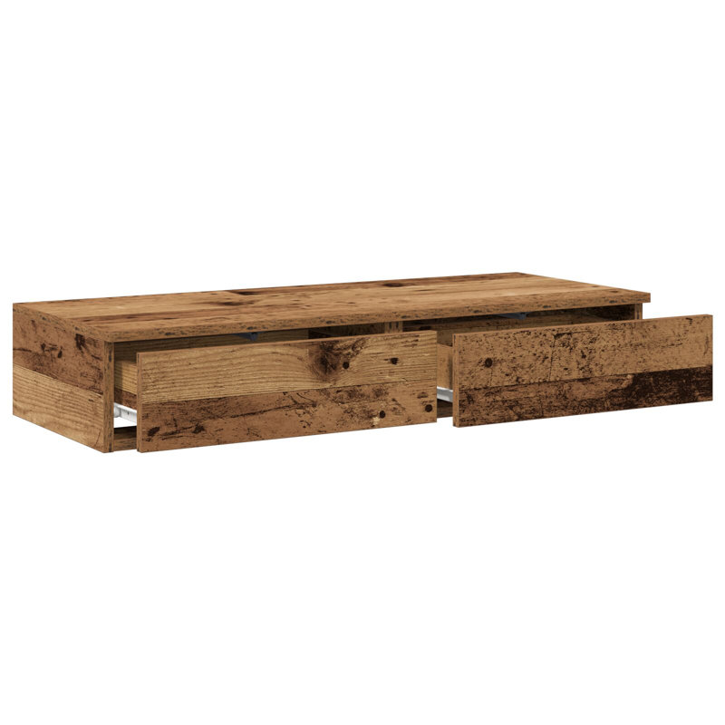Underbed Storage Drawers, Sonoma Oak, 16.5cm H x 75cm L x 36.5 W cm