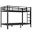 Twin Over Twin Metal Bunk Bed For Teens And Adults,space-saving/noise Reduced/no Box Spring Needed, Black-1231929263-1231928913