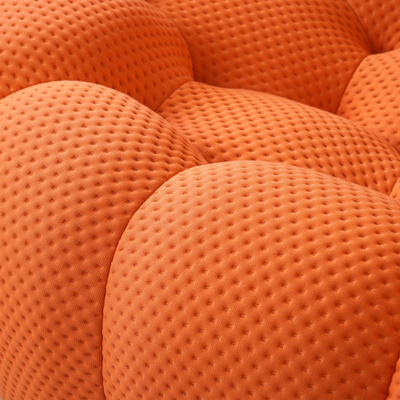 Chelo 78.74'' Orange Upholstered Sofa