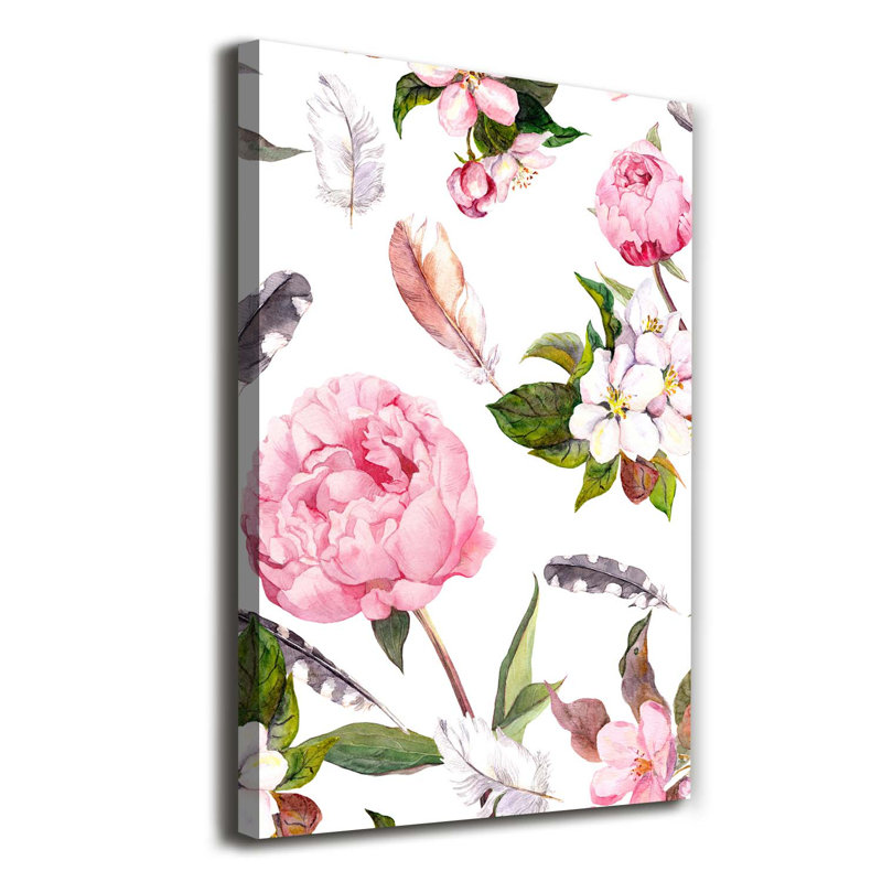 Floral Pattern - Wrapped Canvas Print