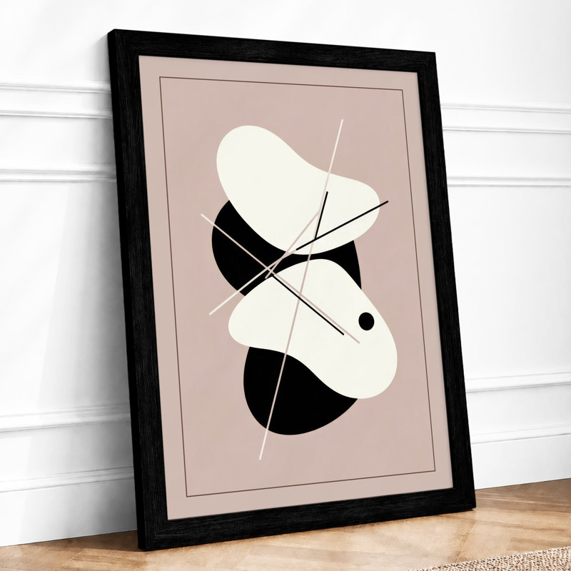 Contrast Geometric - Print, A1 - 84.1 x 59.4 cm, Black