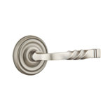Santa Fe Flat Privacy (Bed & Bath) Door Lever with Round Rosette