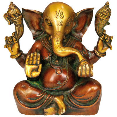 Ganesha avec grandes oreilles en laiton