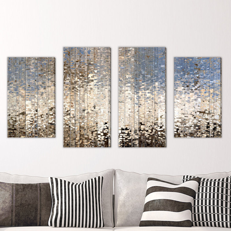 «My Sheperd Seeks Me» par Mark Lawrence, impression sur toile tendue 4 pièces, H 30 po x l 56 po x P 1 po