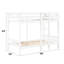 White Twin/twin Bunk Bed - , Slat System, 300lbs Capacity, Easy To Build, Wood And Plywood Structure With Finish Slat, Assemble,