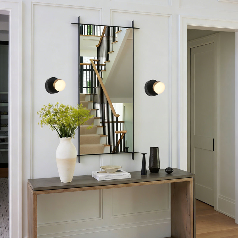 Essinger 1 - Light LED Dimmable Black Adjustable Wall Sconce