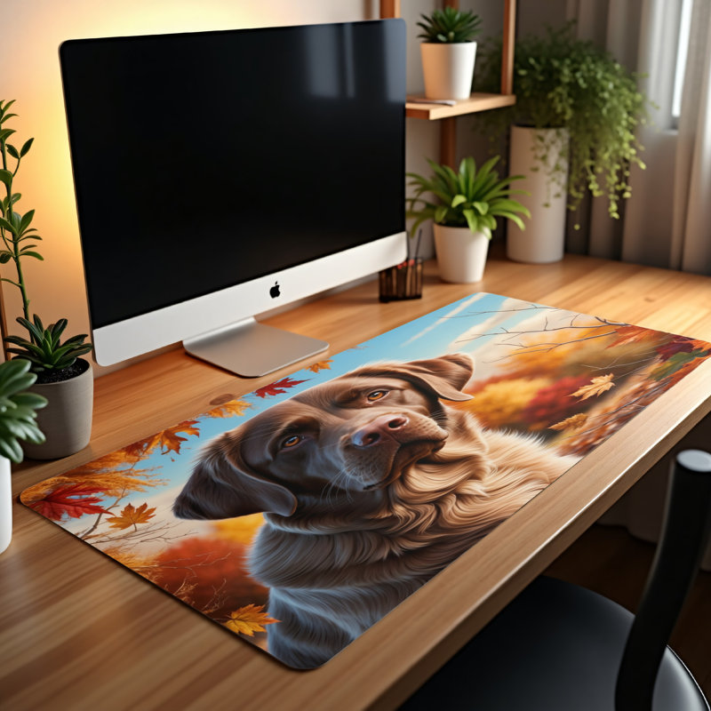 Polyester Desk Pad, 14.4x12.1