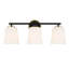 Argan 3 Light Frosted Dimmable Vanity Light
