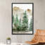 Paysage de forêt Woodland «Watercolor Pastel Green Mountain Pine Tree Forest Woodland» sur-99141829-99141830