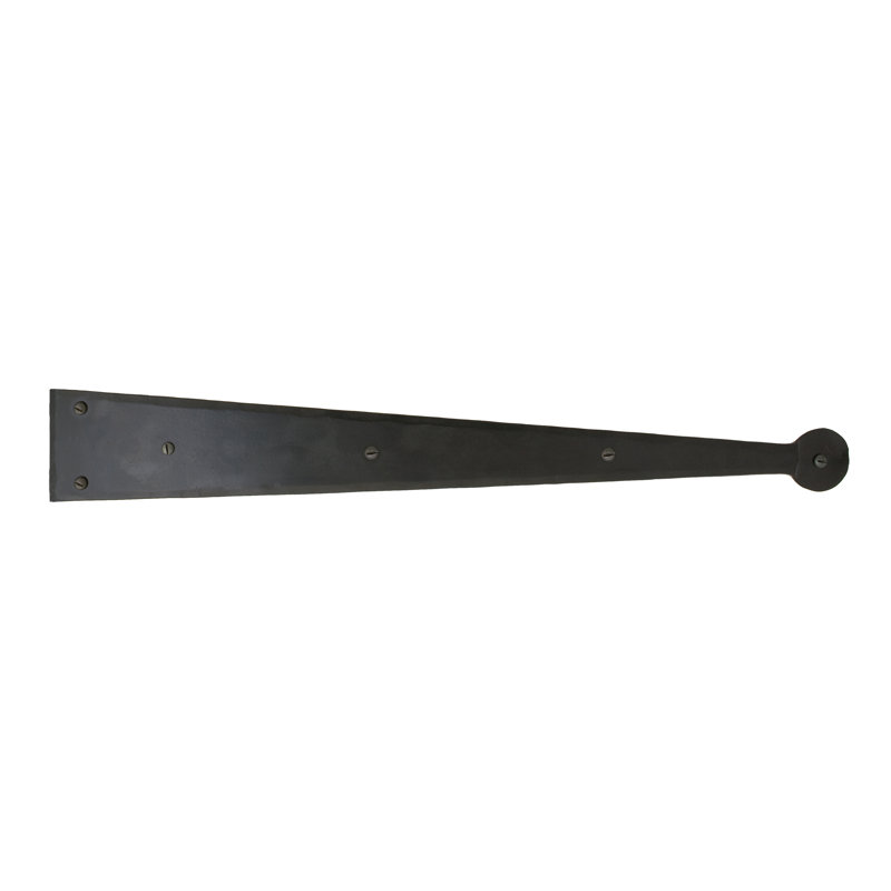 5.7cm H x 60.8cm W Surface Mount Pair Door Hinges, Black