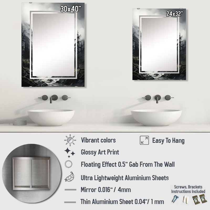 Miroir mural Sepanek - Fruits MIR141083, 40 po x 30 po