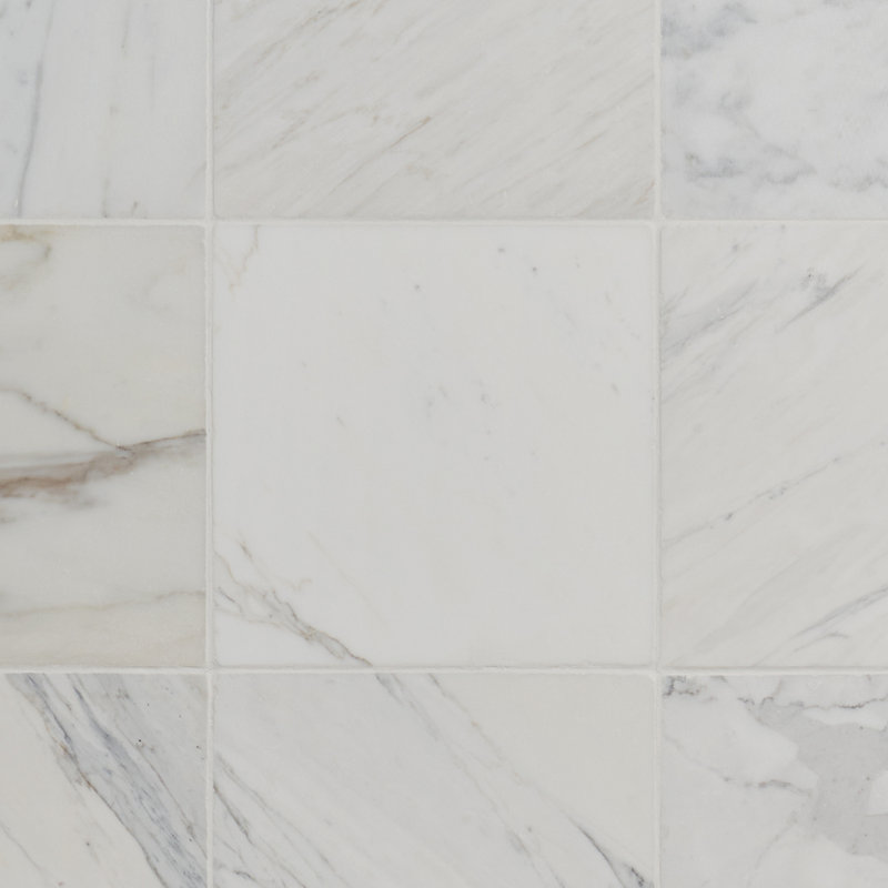 Avanti 12x12 Tumbled Marble Tile, Calacatta Gold