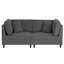 2 Seater Corduroy Sofa-1497992341
