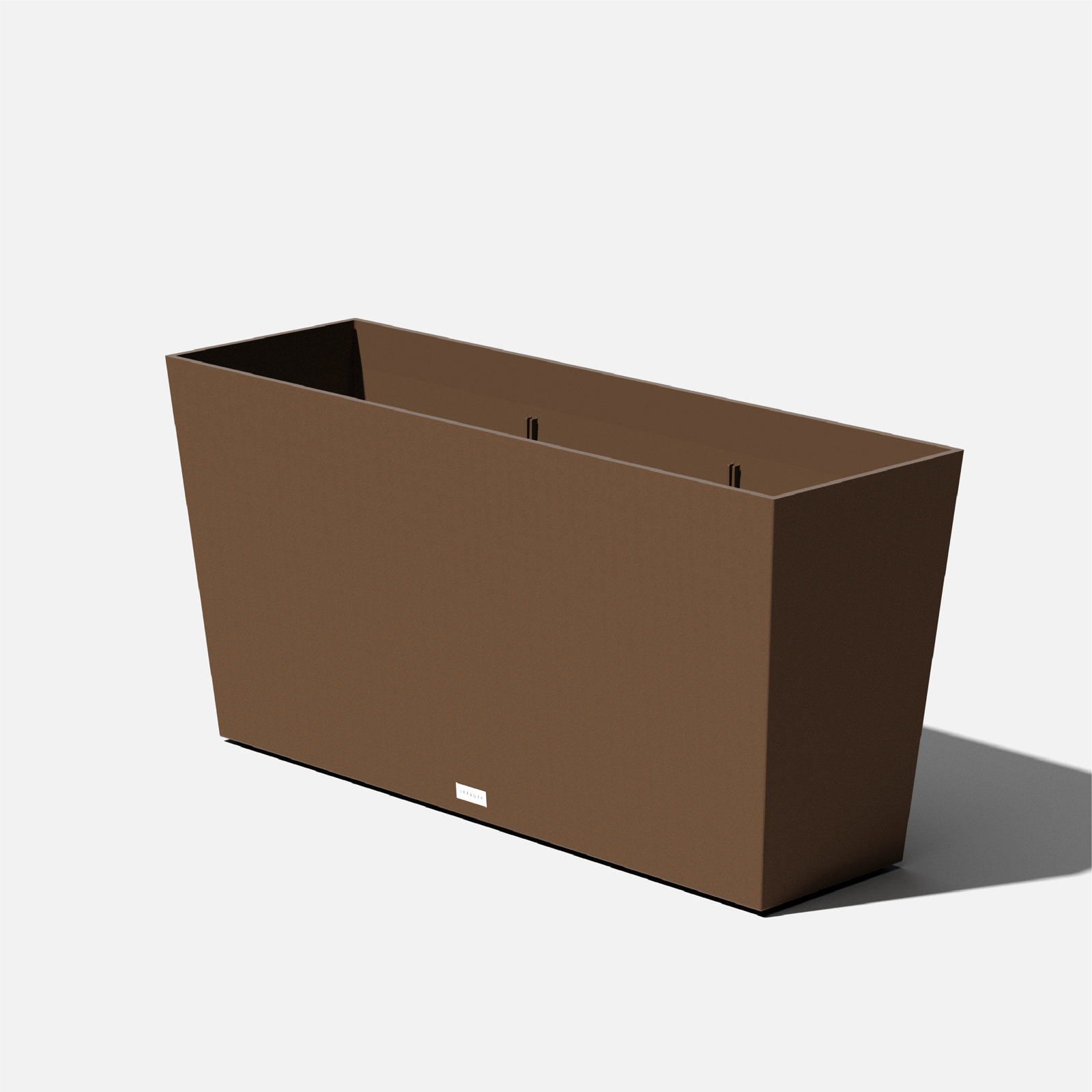 Pure Series Midori Planter, Espresso, 15.25" H x 31" W x 10" D, 1