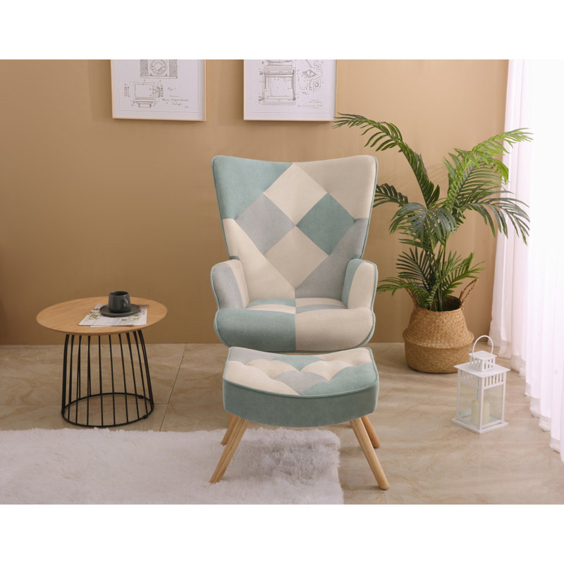 Fauteuil d'appoint avec repose-pieds Taralee