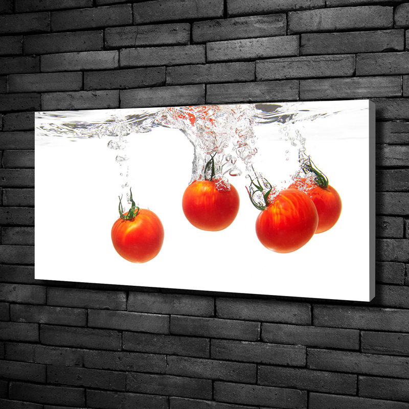 Tomatoes Under Water - Wrapped Canvas Print