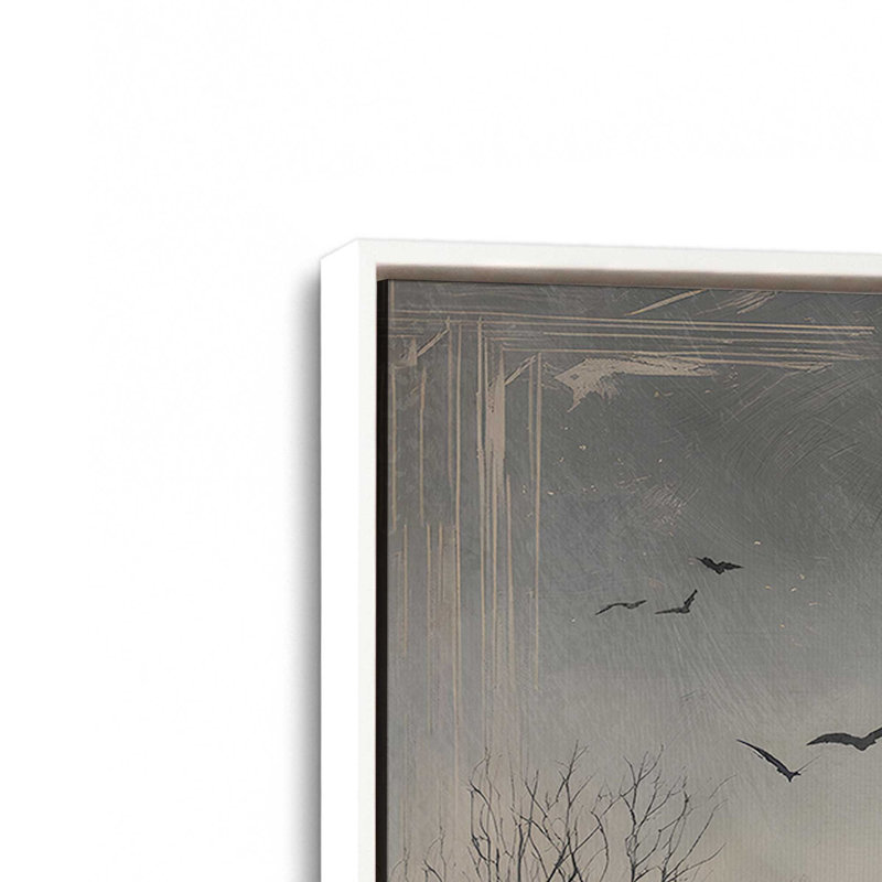 Impression sur toile Lunar Watcher, H 20,75 po x l 30,75 po, Blanc opaque