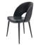 Ensemble de 2 chaises de salle à manger modernes en similicuir avec pieds en métal - chaises d'appoint rembourrées-109011295